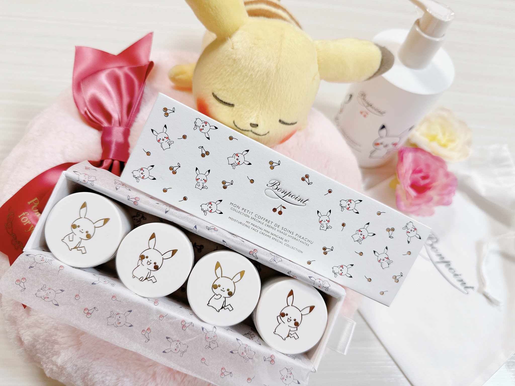 Bonpoint ピカチュウ フェイスクリーム 4個セット