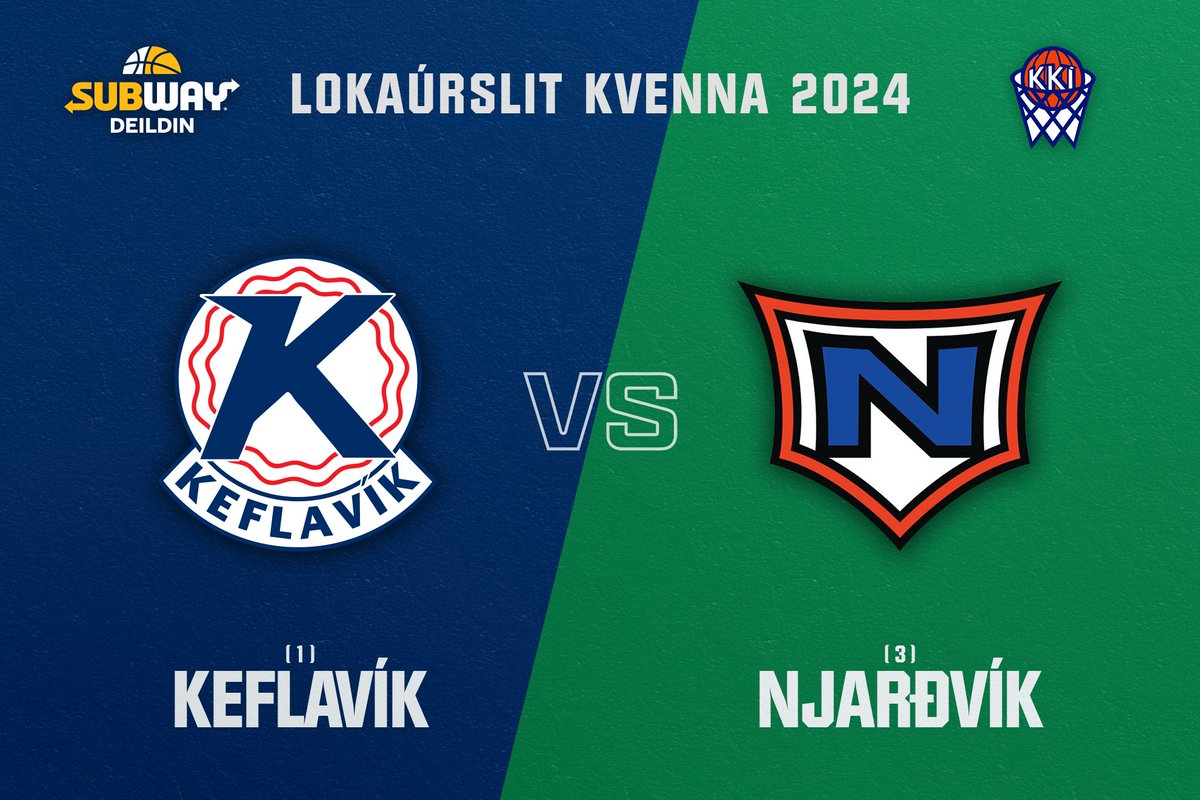KKÍ (@kkikarfa) on Twitter photo Lokaúrslit Subway deildar kvenna hefjast í kvöld í Blue-höllinni!
🏆 Úrslit 2024
🏀 Subway deild kvenna
🆚 KEFLAVÍK-NJARÐVÍK
🎟 Miðasala á stubb.is
📺 Allir leikir beint á <a href="/St2Sport/">Stöð 2 Sport</a>
Sjá nánari leikjaplan á kki.is
#subwaydeildin #korfubolti Lokaúrslit Subway deildar kvenna hefjast í kvöld í Blue-höllinni!
🏆 Úrslit 2024
🏀 Subway deild kvenna
🆚 KEFLAVÍK-NJARÐVÍK
🎟 Miðasala á stubb.is
📺 Allir leikir beint á <a href="/St2Sport/">Stöð 2 Sport</a>
Sjá nánari leikjaplan á kki.is
#subwaydeildin #korfubolti