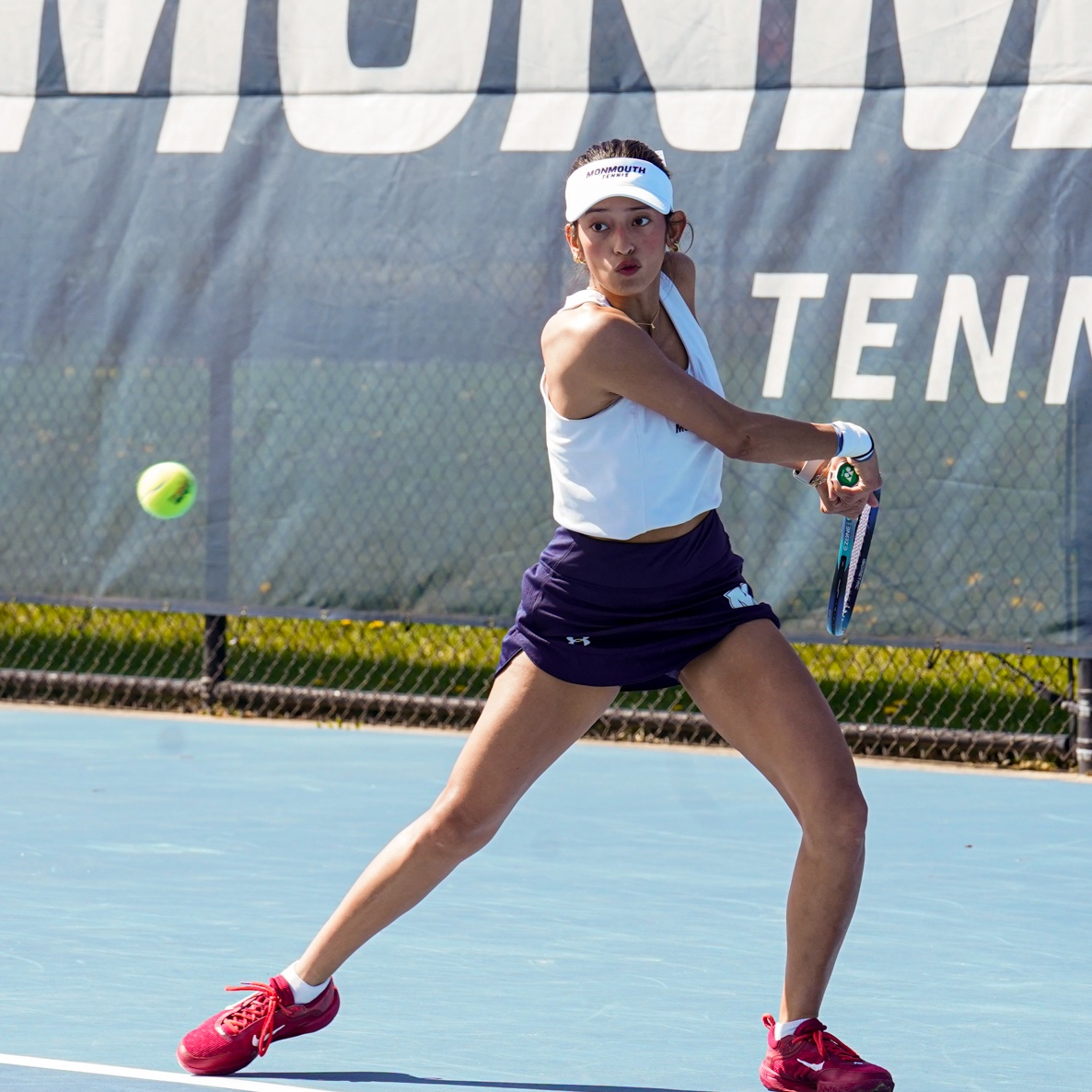 Job well done by the @MonmouthWTen trio of Lana Brezanin, Hana McKinney and Lenien Jamir who were named to the College Sports Communicators Academic All-District Team. #FlyHawks