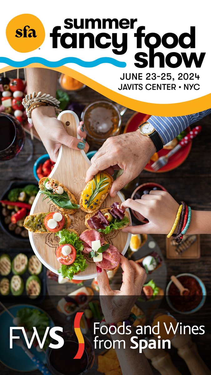 ¡Olé! 🇪🇸 Get ready to savor the flavors of Spain at the 2024 Summer #FancyFoodShow! Official partner @SpainFoodWine will bring the vibrant tastes of Spain to the forefront of the show. Come celebrate the rich heritage of Spain, where every bite tells a story. See you there!