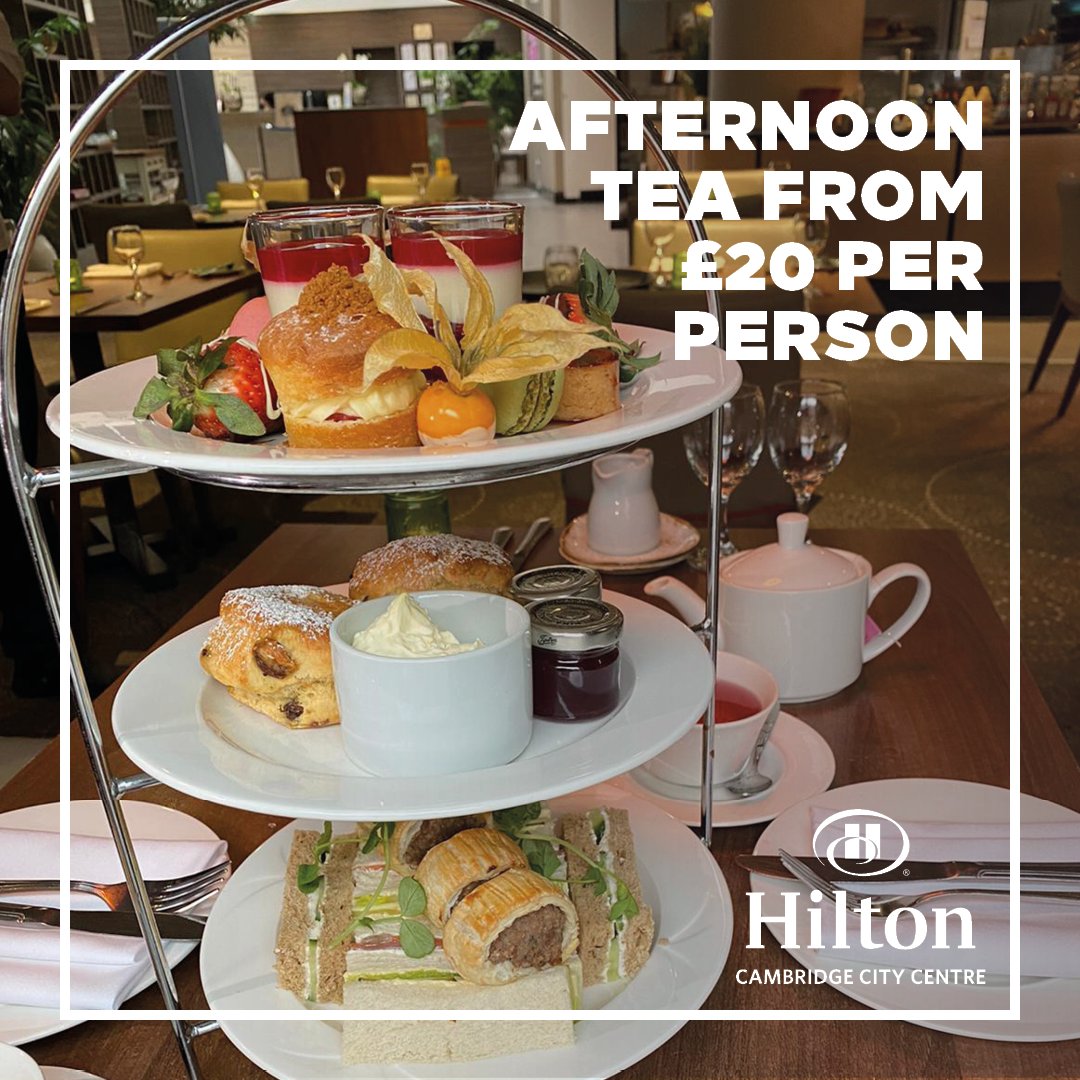 🕰️ Experience the timeless tradition of Afternoon Tea in the heart of Cambridge. Perfect for special occasions or a luxurious treat. hil.tn/i5ivzc