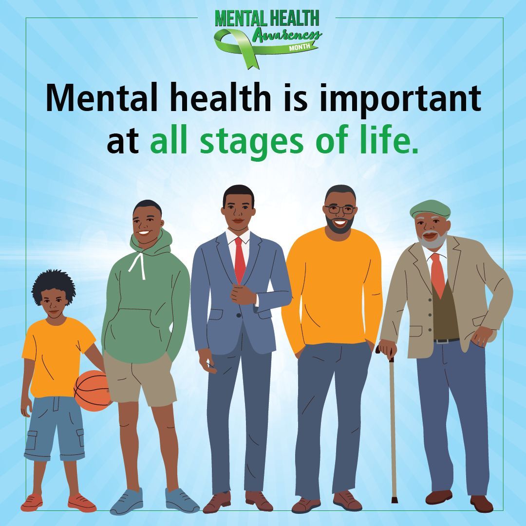 Age joyfully! Consider your passions and interests and pursue something that brings you happiness and fulfillment. Remember that mental health support is available to you if you need it. Visit buff.ly/4bmGXYG to learn more. #MHAM2024 May is #MentalHealthAwarenessMonth