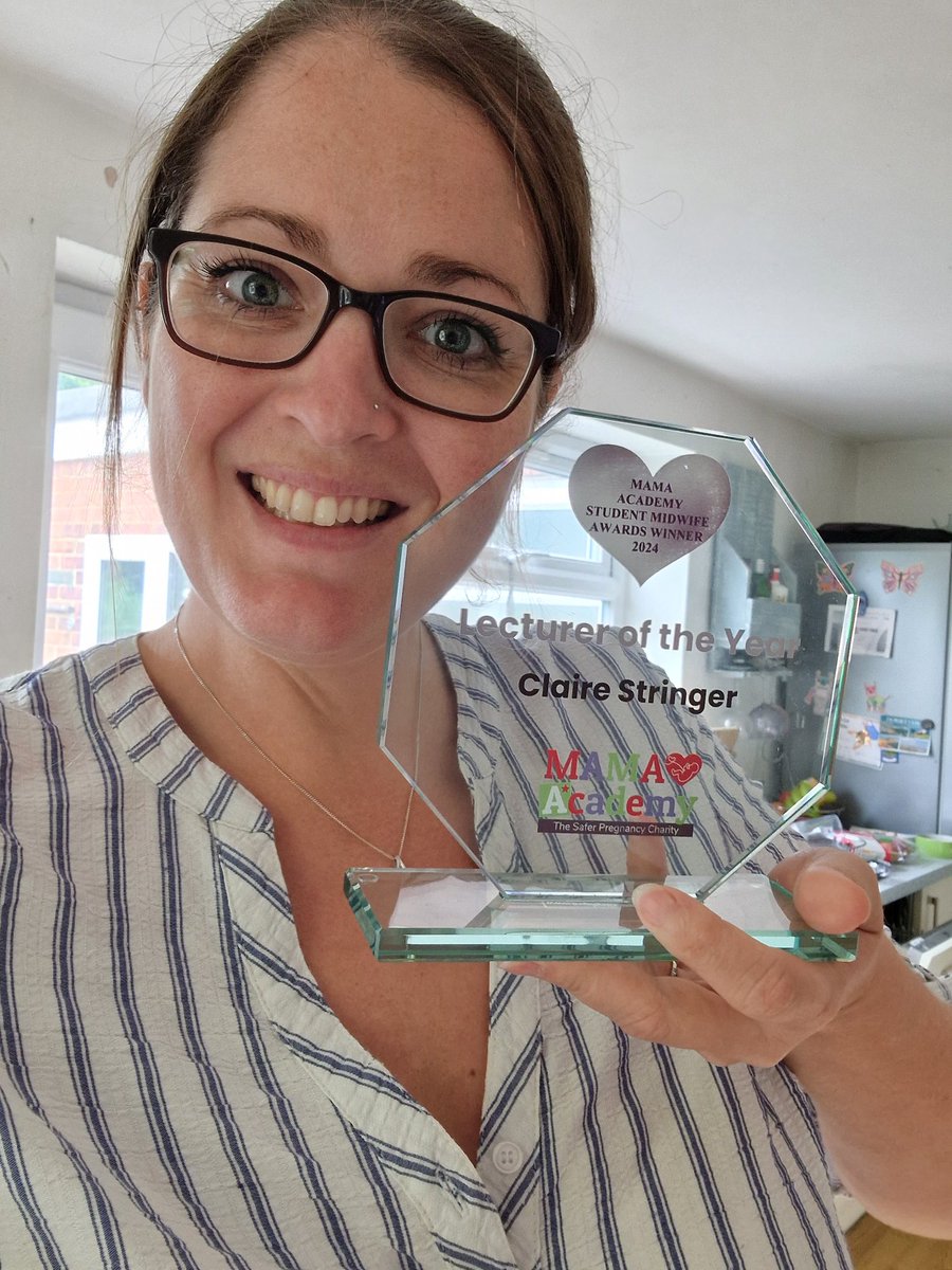 Thank you @MAMAAcademy #studentmidwiveawards2024 Humbled by this award and reminded of the importance of my role. As our first cohort of students get ready to qualify, I will stand next to them with pride. To see them safely through this journey is such an honour.
