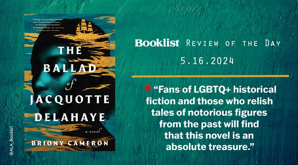 #ReviewoftheDay | THE BALLAD OF JACQUOTTE DELAHAYE by @_BrionyCameron | @AtriaBooks | bit.ly/4b9QFhx