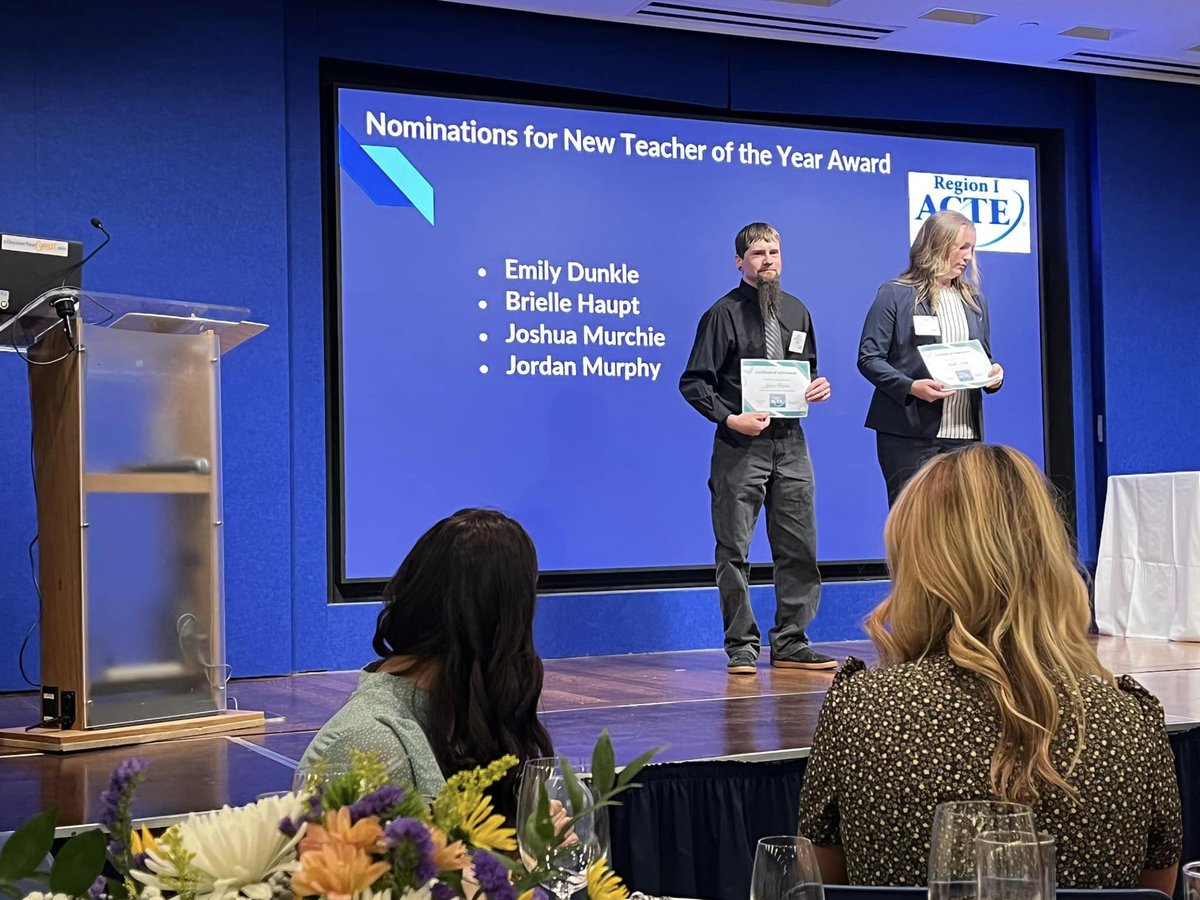 🌟 Great job to Emily Dunkle and Lynette Jones for representing West Virginia as the 2024 State CTE Teachers of the Year. The West Virginia Delegation was making waves at the ACTE Region 1 Conference in New York City. #WVACTE #ACTERegionOne #ACTE #ACTEConference