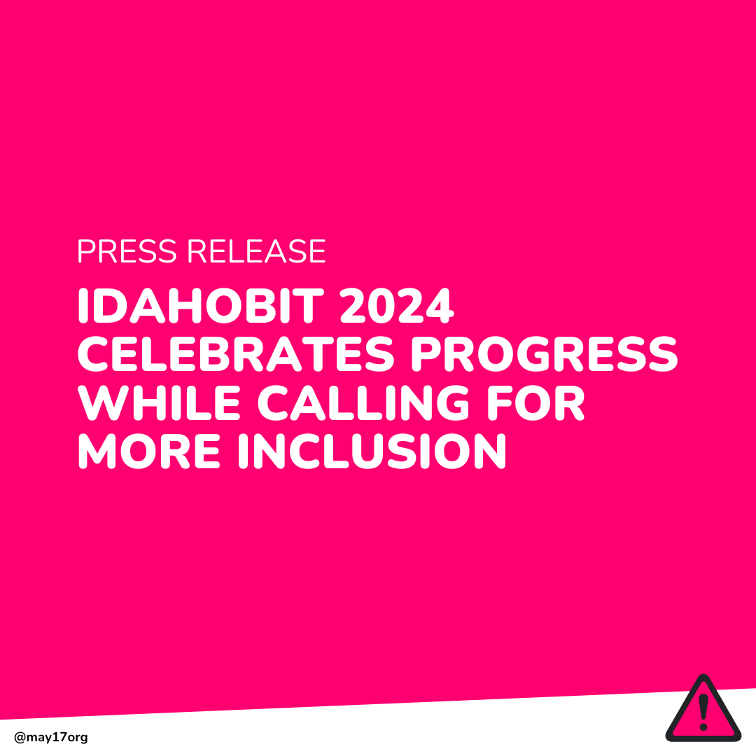 📣 #IDAHOBIT2024 Press Release! 🏳️‍🌈🏳️‍⚧️ Despite global progress, LGBTQIA+ individuals still face significant challenges and discrimination. Our press release highlights the ongoing struggle and strides towards a more inclusive world. 🔗 Full text on may17.org