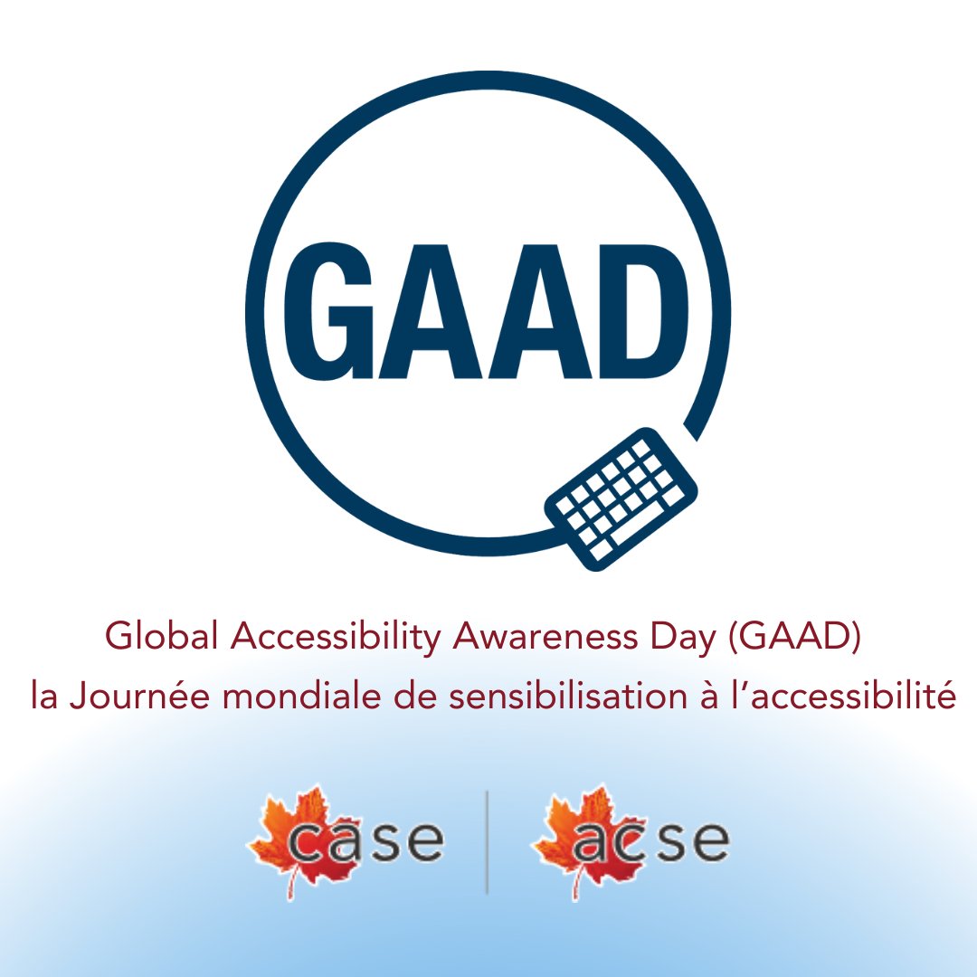 C’est la Journée de sensibilisation à l’accessibilité (GAAD)! Vos offres numériques sont-elles accessibles? Découvrez la position de l’ACSE sur la journée GAAD et l’accessibilité numérique via : supportedemployment.ca/fr/global-acce… @gbla11yday