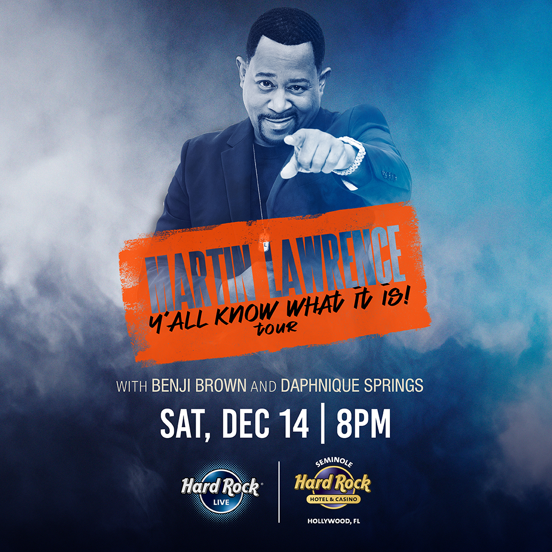 Our social media pre-sale starts NOW to see Martin Lawrence (@realmartymar) at Hard Rock Live on Saturday, December 14! 🔒 Password | MLLIVE 🎫 Tickets | bit.ly/GetTickets_Mar…