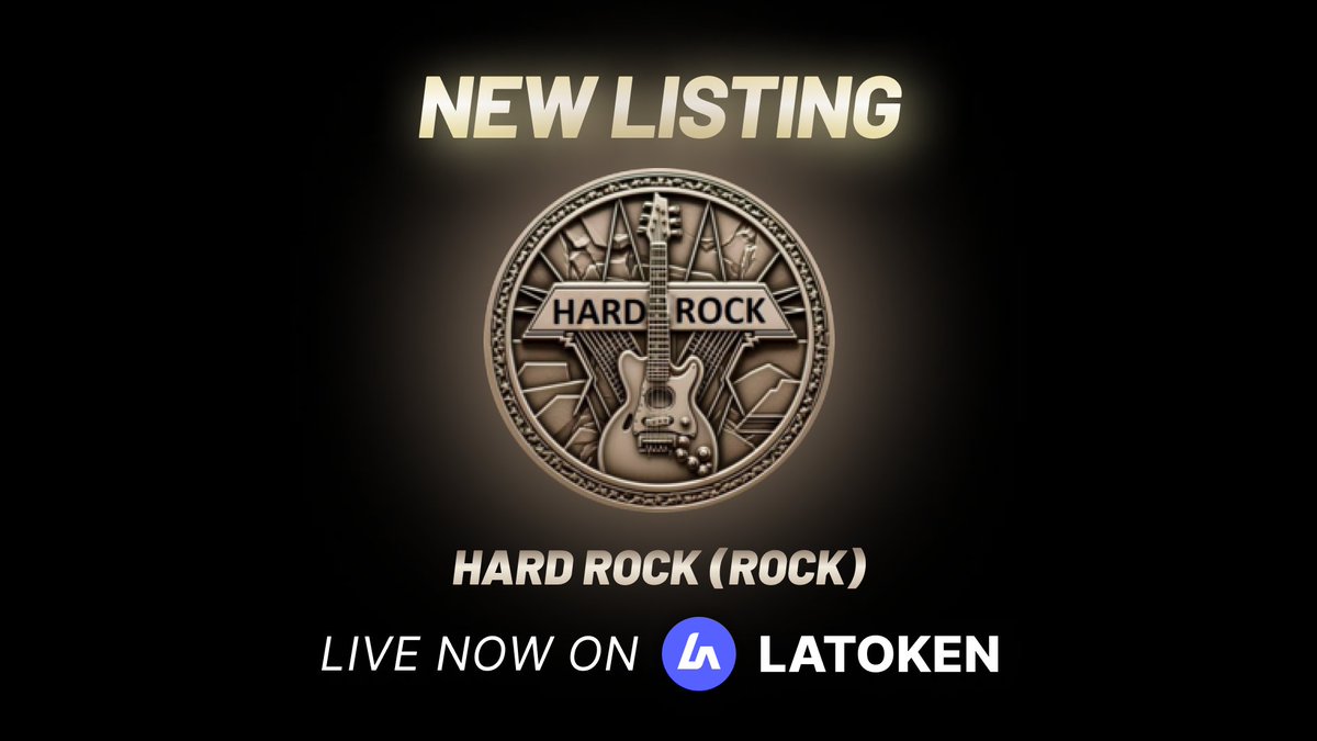 🏆 HARD ROCK (ROCK) has been listed on LATOKEN HARD ROCK token crafted by individuals with a vision for the empowerment of communities, this coin thrives on the Blockchain Polygon, a robust platform renowned for its efficiency and scalability. Here, the essence of