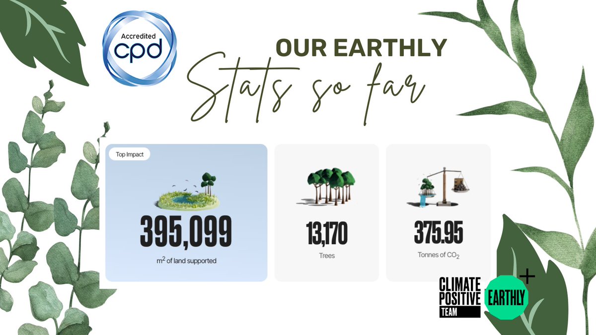 Look at what CPDSO have done to balance our carbon footprint & become a climate-positive business so far! A big thank you to all of our new members who have joined us & enabled us to donate towards projects in Spain, Kenya and the UK🌍 #earthly #climatepositive #plantingtrees🌱