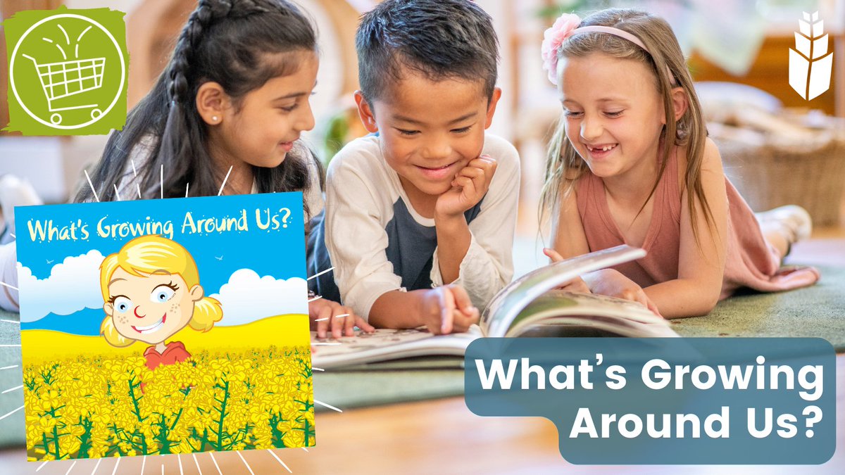 🌱Join Abby and her mom on an exciting field trip through the prairies in What's Growing Around Us? 📚This educational storybook for Gr K-6 is packed with fun facts about crops and livestock. 🚜Bring the farm to your classroom & inspire your students! bit.ly/3R1oCcf