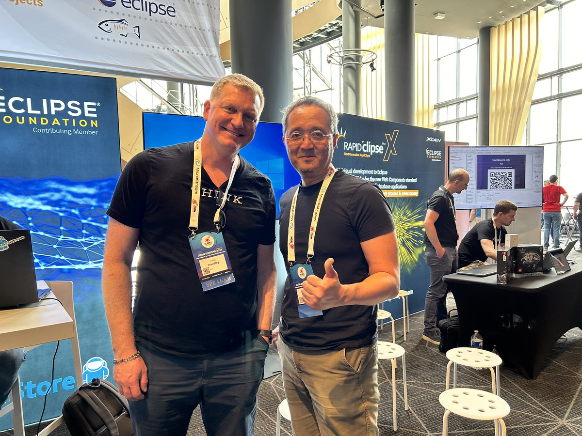 lofidewanto's tweet image. #JCON2024 Thanks a lot for a great discussion about #IBM #OpenJ9 Semeru @mstoodle 🙏🏽

Some topics:
- How to improve the popularity of OpenJ9. Hope could give tips here. 😊
- JFR and how to monitor OpenJ9 Semeru.
- Generally using LLM for compilers, some experiences, researches.