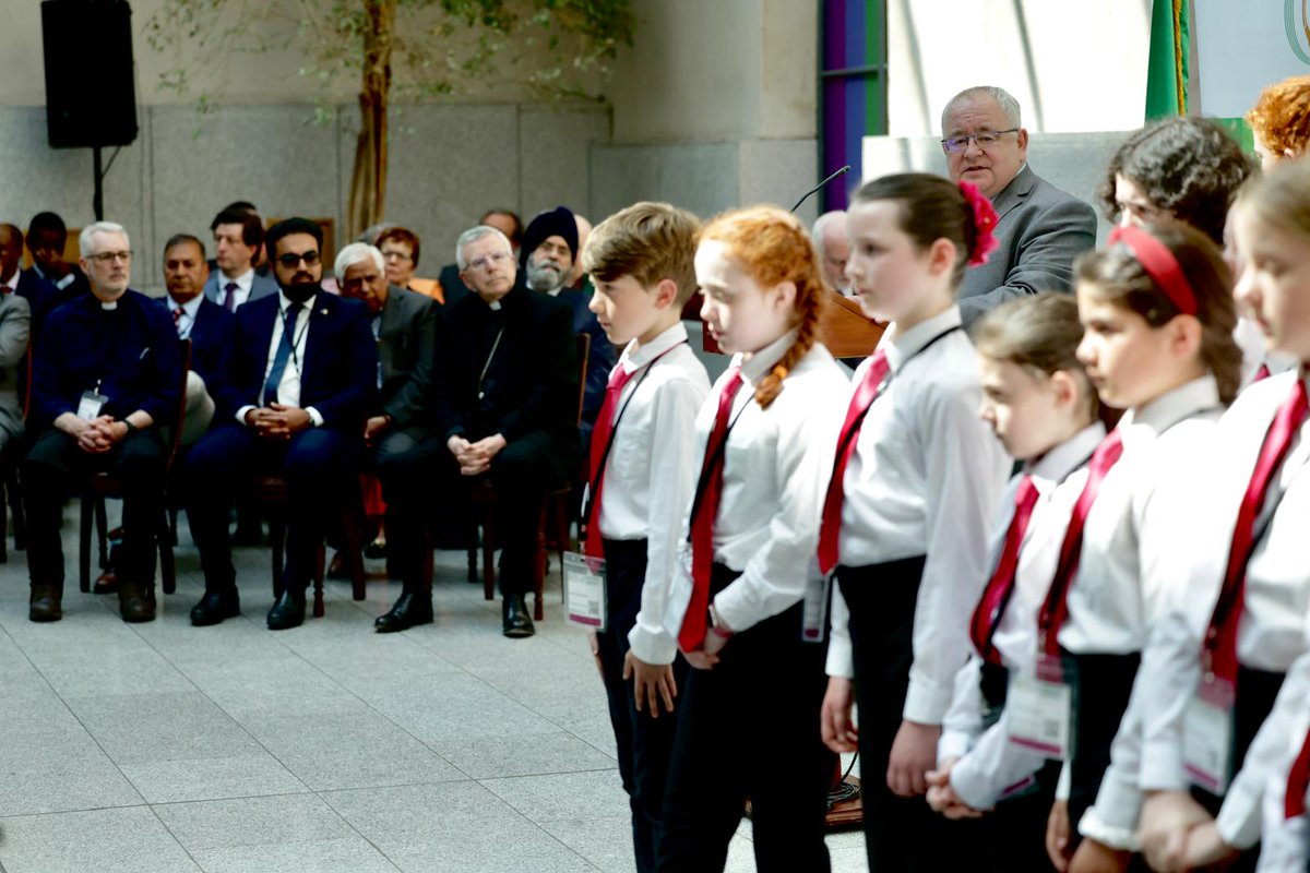 Music was performed by the National Symphony Orchestra youth choir, Cór na nÓg, led by Choral Director, Mary Amond O'Brien. Guests included; Faith Leaders, Diplomatic Corps, Members of the Oireachtas.
Gallery: flic.kr/s/aHBqjBqywD