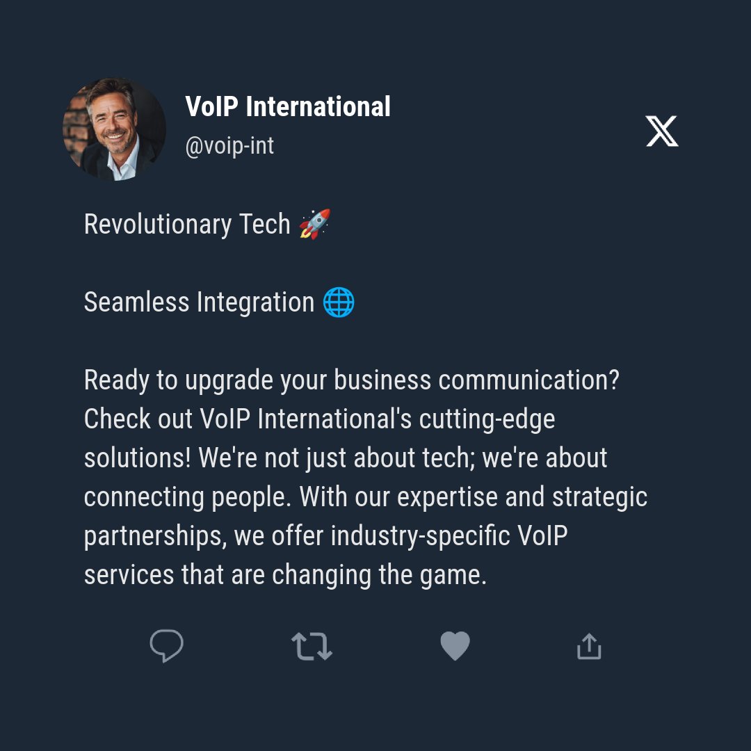 voipint's tweet image. Dive into the world of superior communication with us! 📞💼 Share your thoughts or 📩 voip@voip-int.com for a chat on how we can solve your comms challenges. #BusinessCommunication #VoIPTech #GlobalConnectivity #voip #businessphones #Ucaas #Unifiedcommunications #Telecom