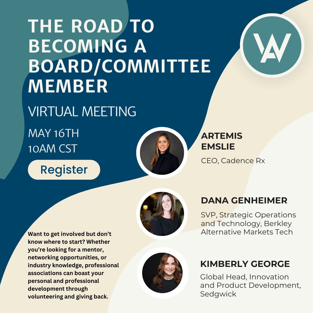 🔥Happening Today! The Road to Becoming a Board/Committee Member.  Register now at allianceofwomen.org/event/the-road…

#AllianceWC24 #events #workerscompensation #riskmanagement #womenininsurance
