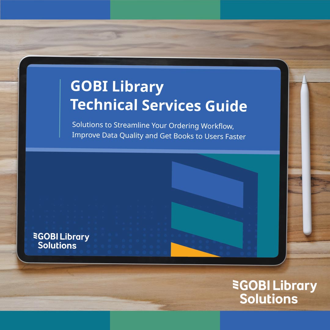 Manage the book acquisitions across multiple vendors with GOBI. We offer a variety of services to help your library simplify the book acquisition process. View our guide. m.ebsco.is/ugVVd #bookacquisition #GOBI