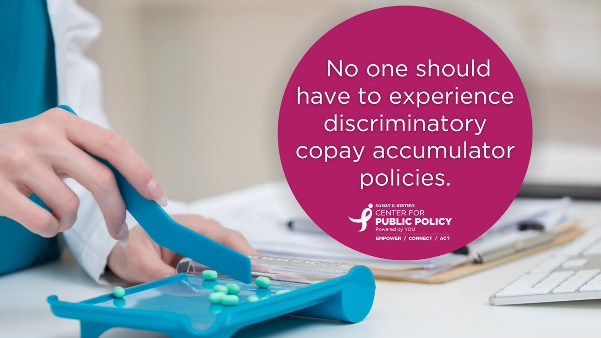 #Copay accumulator programs prevent people from getting the care and treatment they need. Watch the replay on our latest Patients' Access Webinar learn more about copay accumulator adjustor programs: vimeo.com/930775393?shar… #KomenAdvocacy