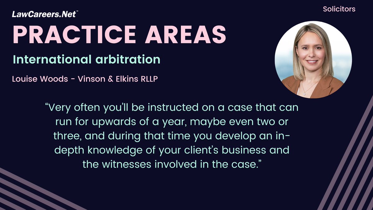 Read this Practice Area Profile to find out more about life as an international arbitration lawyer at @VinsonandElkins. ow.ly/8qU950RFtjV