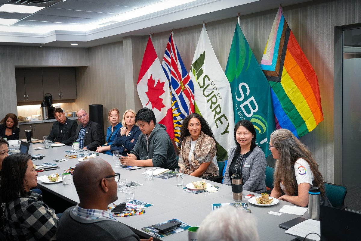 ICYMI: Last month we hosted a 🏳️‍🌈 rainbow entrepreneur roundtable with @SurreyPrideBC. It was an open + supportive dialogue to discuss the unique challenges + opportunities they face + to explore avenues for mutual support, action + collaboration. Photos: ow.ly/Kf4750RF3JI