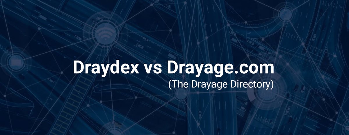 The Drayage Directory vs Draydex: out with the old and in with the new era of drayage solutions

Let's compare each platform side by side - ow.ly/ua8Y50RGfVT

#drayage #outwiththeoldinwiththenew #maketheswitch