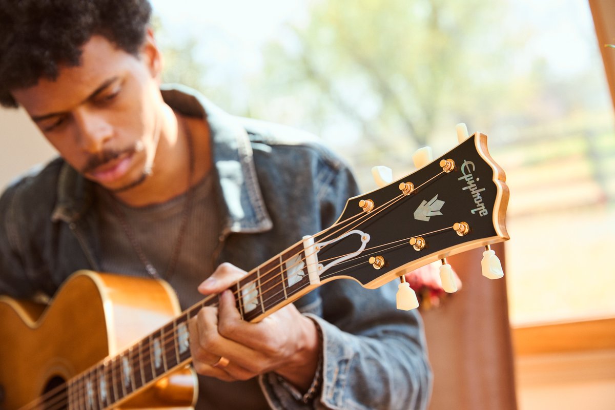 The 1957 SJ-200 from the Inspired by Gibson Custom Collection: Made for every stage! Explore the full Epiphone Inspired by Gibson Custom Collection, HERE: ow.ly/EYiA50Rv8Pa #epiphone #gibsoncustom #foreverystage #inspiredbygibsoncustom