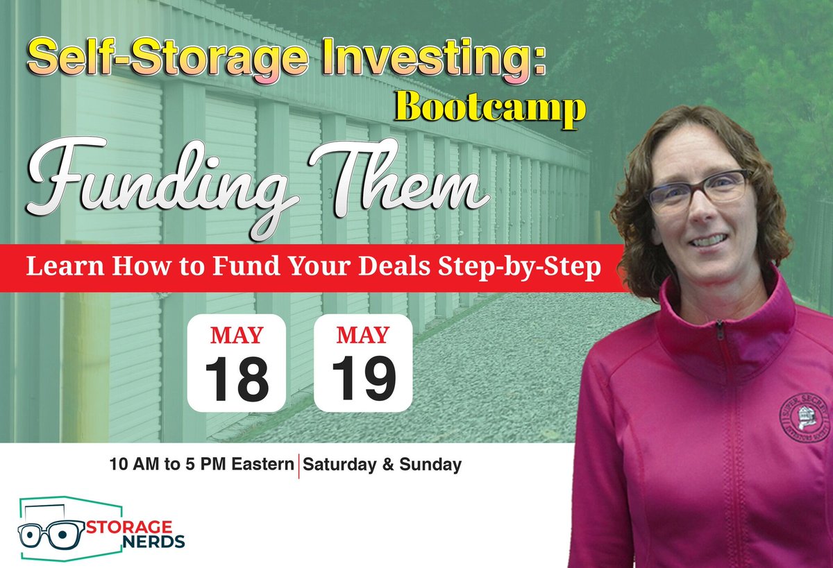 Hello everyone!! Are you ready for Stacy's Self-Storage Investing Two-Day Virtual Bootcamp?🥳🥳 (May 18th - May 19th) Register TODAY!! stacyrossetti.com/storagenerds-b… #bootcamp #stacyrossetti #investing #selfstorage #realestate