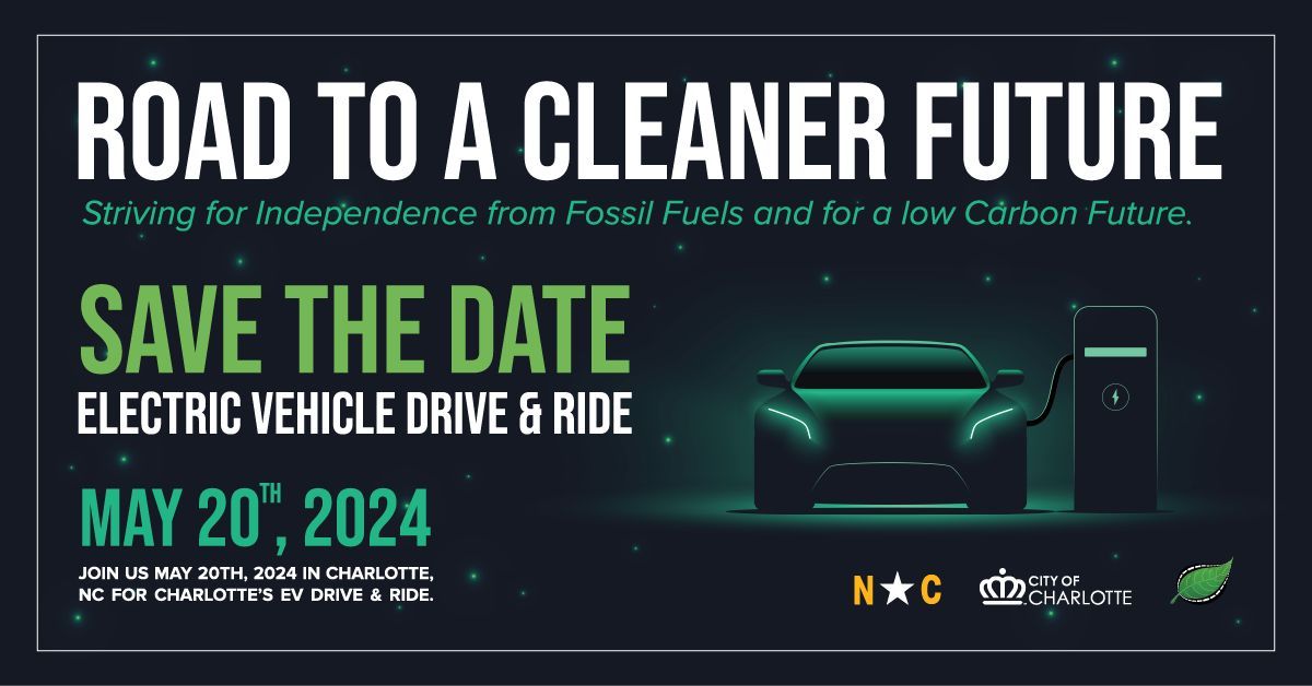 📆 Mark your calendars for the upcoming Charlotte EV Ride and Drive on May 20th! Learn about the latest EVs for your fleet and hear real-world experiences from others in our region. @CLTCleanCities will be on hand to help answer your questions. lnkd.in/efXqMAY6