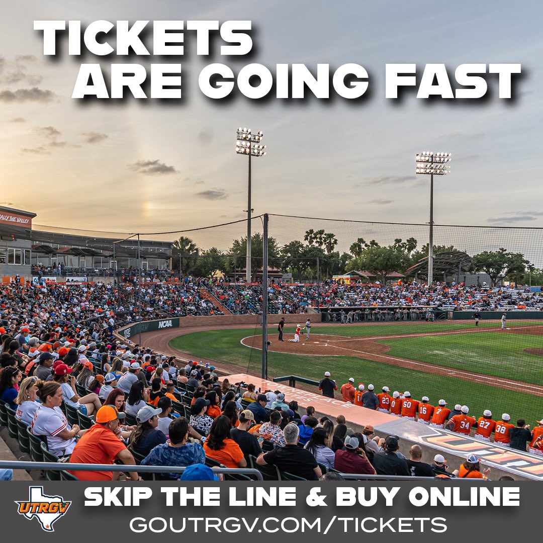 Don’t miss out on your chance to see our last home series of the season. Grab your tickets now! 🎟️⚾️ 🗓️ May 16-18 ⌚️ 6:30 p.m. 🆚 Sacramento State 📍 UTRGV Baseball Stadium 🎟️➡️ GoUTRGV.com/tickets 🎟️➡️ $1 Game: GoUTRGV.com/DollarGame #UTRGV #RallyTheValley #WACbsb