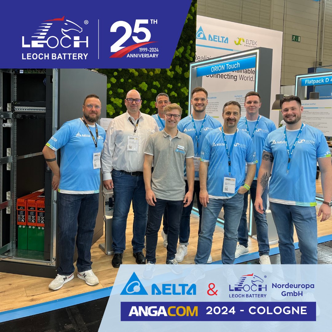 #ANGACOM2024 in Cologne. A big thank you to our partner @DeltaElectronics who gave the privilege to Stefan Wächter - Leoch Nordeuropa GmbH, to present at their booth presenting to visitors AGM, Pure-Lead & Lithium batteries and our latest innovations. 
#LeochNordeuropa #LeochEMEA