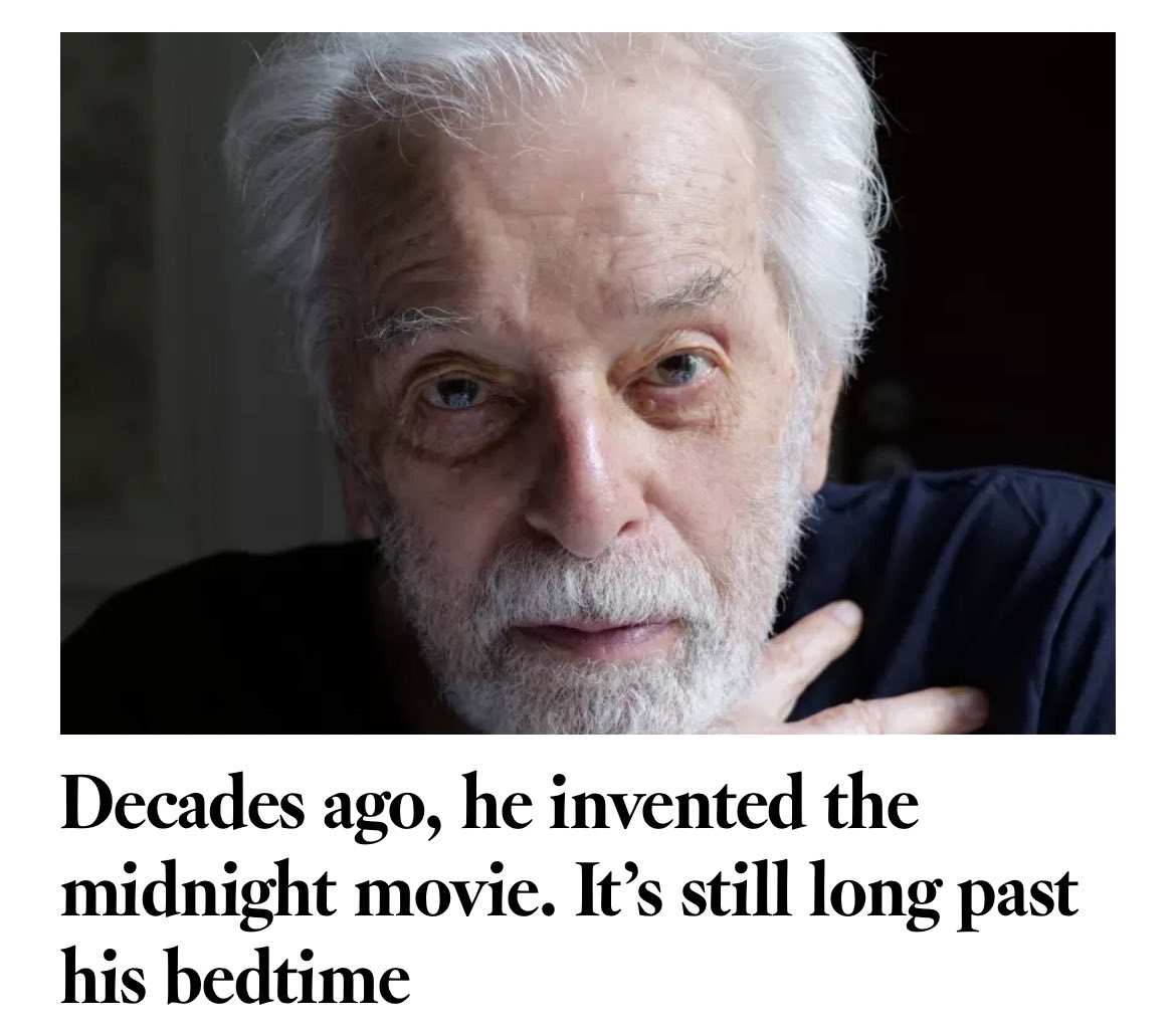 “I will not be an immobile skeleton” Had the honor of interviewing 95-year-old Chilean cult director Alejandro Jodorowsky for @latimes ahead of his visit this weekend for an @am_cinematheque retrospective. It was a metaphysical treat to chat with him: tinyurl.com/2j2jsksj