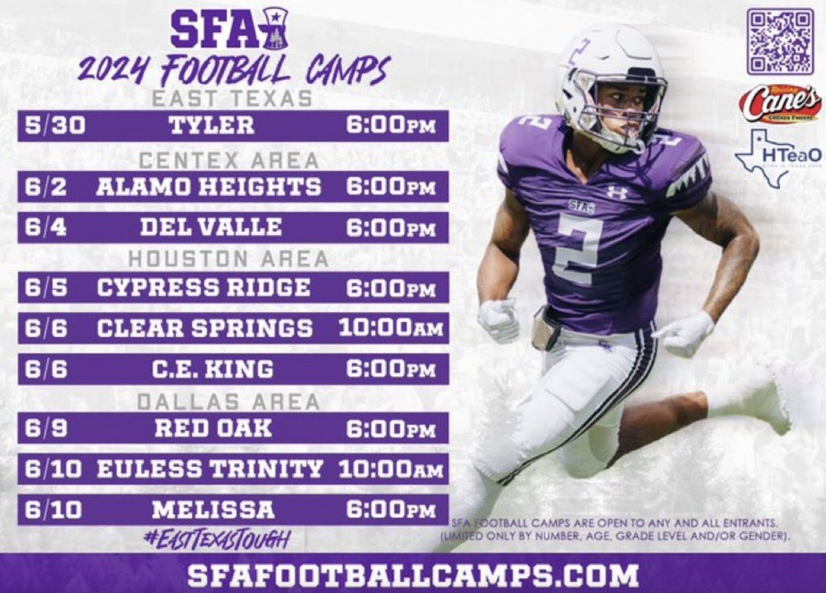 Thank you <a href="/BrockBolfing/">Brock Bolfing</a>  for the invite!!!! <a href="/SFA_Football/">Lumberjack Football</a> <a href="/hcstangs_FB/">Houston Christian High School Football</a> <a href="/coachgregdial/">Greg Dial Jr.</a> <a href="/hc_portal/">Houston Christian Football Recruiting Portal</a>