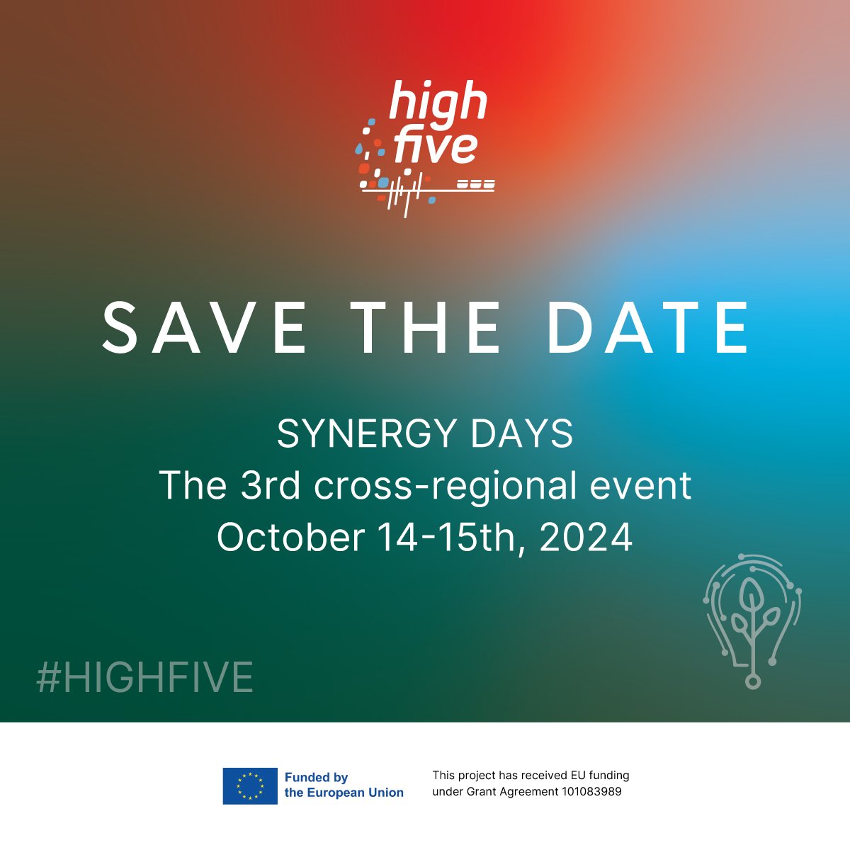 📯 See you in sunny Barcelona this autumn to #connect, #collaborate, and #innovate for the future of agrifood 🚀🌱 📍 #SynergyDays2024 🤝 The 3rd #CrossRegionalEvent of the #HIGHFIVE Find out more about the conference: smartagrihubs.eu/synergy-days