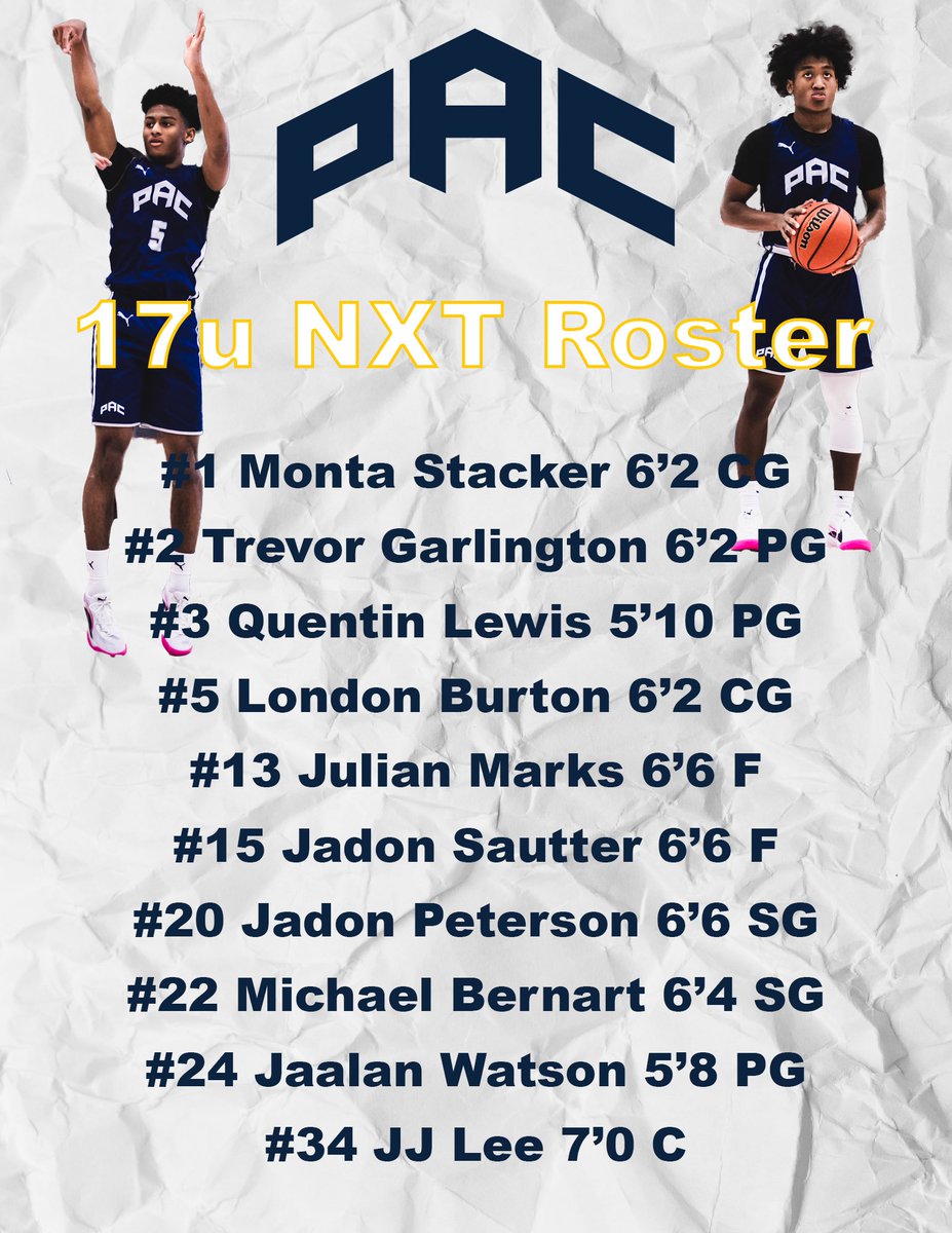 17u NXT is ready for the Live Period! Roster is full of future college basketball players! Coaches hit my 📲📲! Let’s talk about these young men!

<a href="/PRO16League/">PRO16/NXTPRO League</a> | <a href="/NXTPROKS/">NXTPRO Kansas</a> 

Schedule and roster ⬇️⬇️⬇️