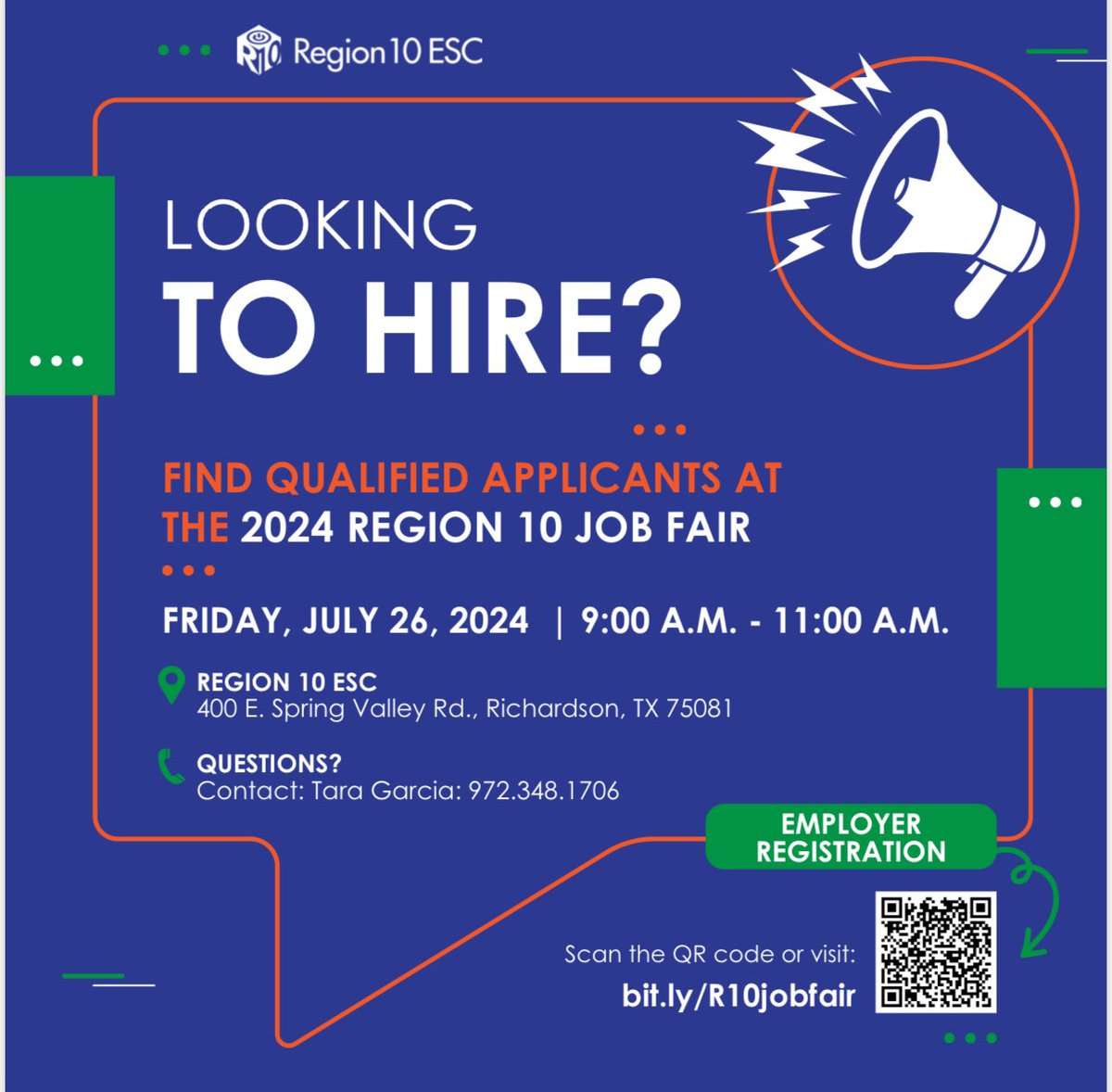 Need staff? <a href="/Region10ESC/">Region 10 ESC</a> is hosting a summer job fair to help you fill those last-minute staffing needs. Register your district or department today at bit.ly/R10jibfair