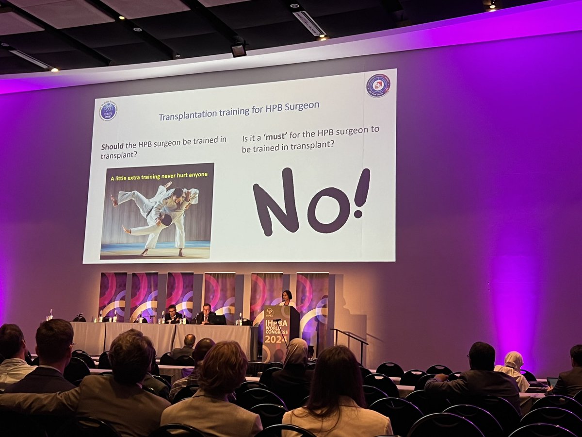 The debate continues…there are so many excellent HPB surgeons who never had liver transplant training. Although more experience can’t hurt! @IHPBA #CapeTown