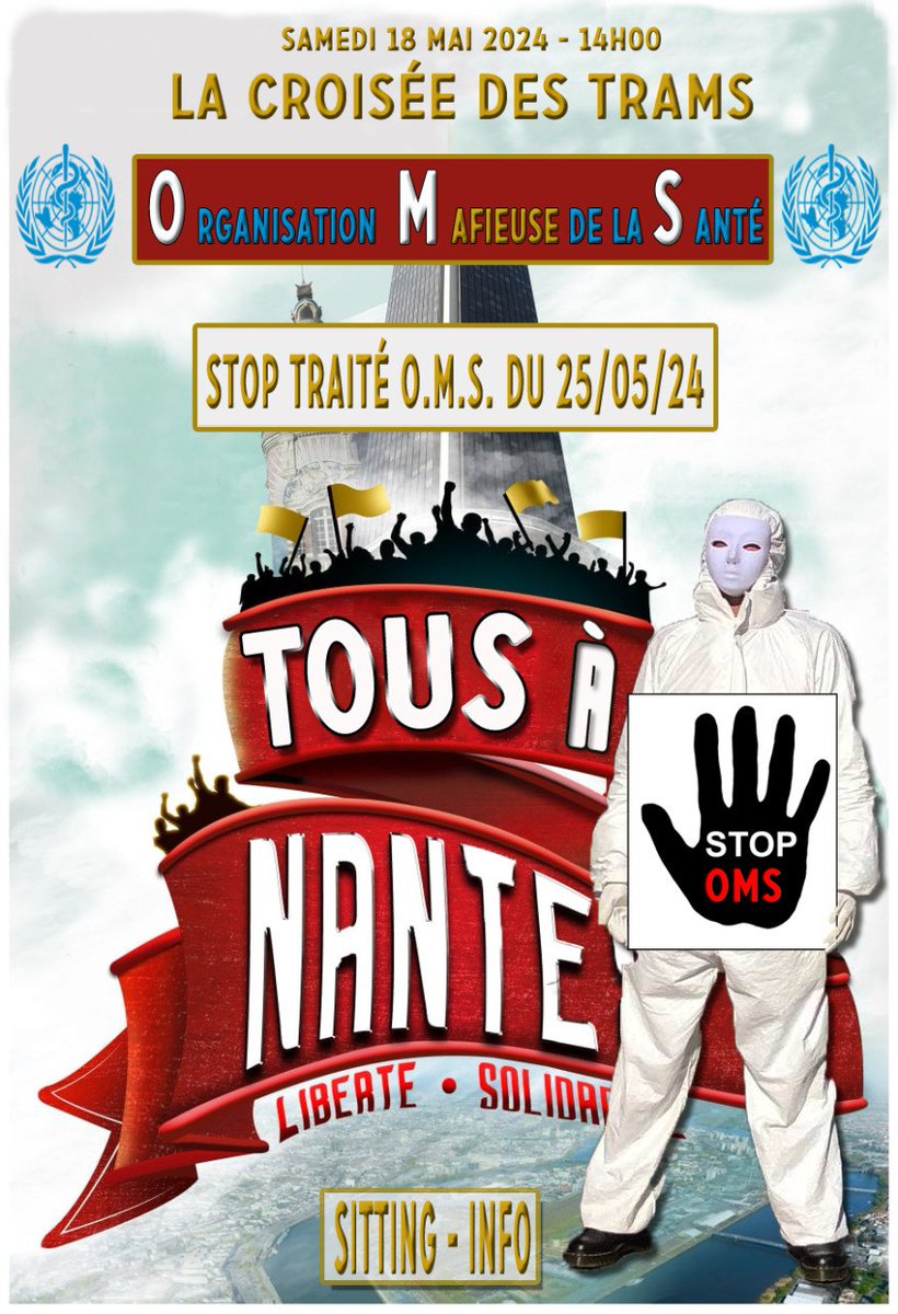Ce samedi encore, à Nantes !
#lesmasquesblancs #StopOMS