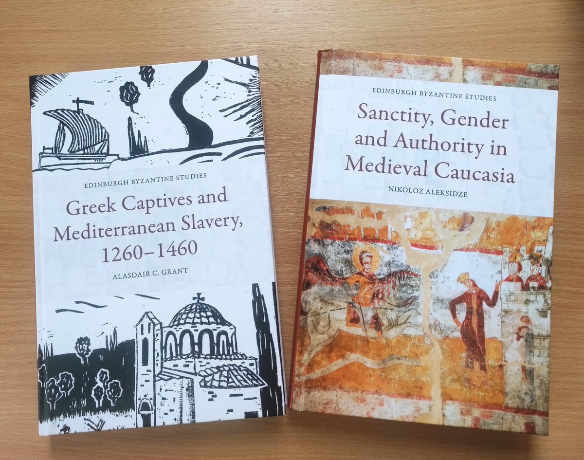 Our @EdinburghUP series Edinburgh Byzantine Studies is growing. Here are the two latest excellent additions, the monographs by @AlasdairCGrant and @NAleksidze. Congrats to both! @EdinClassics