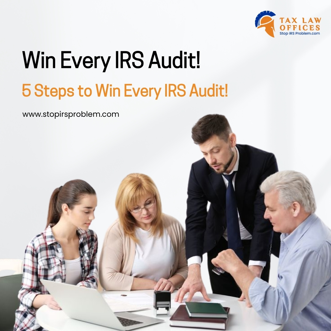 Got an IRS audit notice? Don't panic! Reach out to Tax Law Offices, Inc. for expert guidance and representation. We have a 5-step process to win your tax audit! #irsproblems #irsaudit #taxresolution #irsinvestigation #irsdebt #taxlawyer #IRSHelp #illinoistaxlawyer #taxbusiness