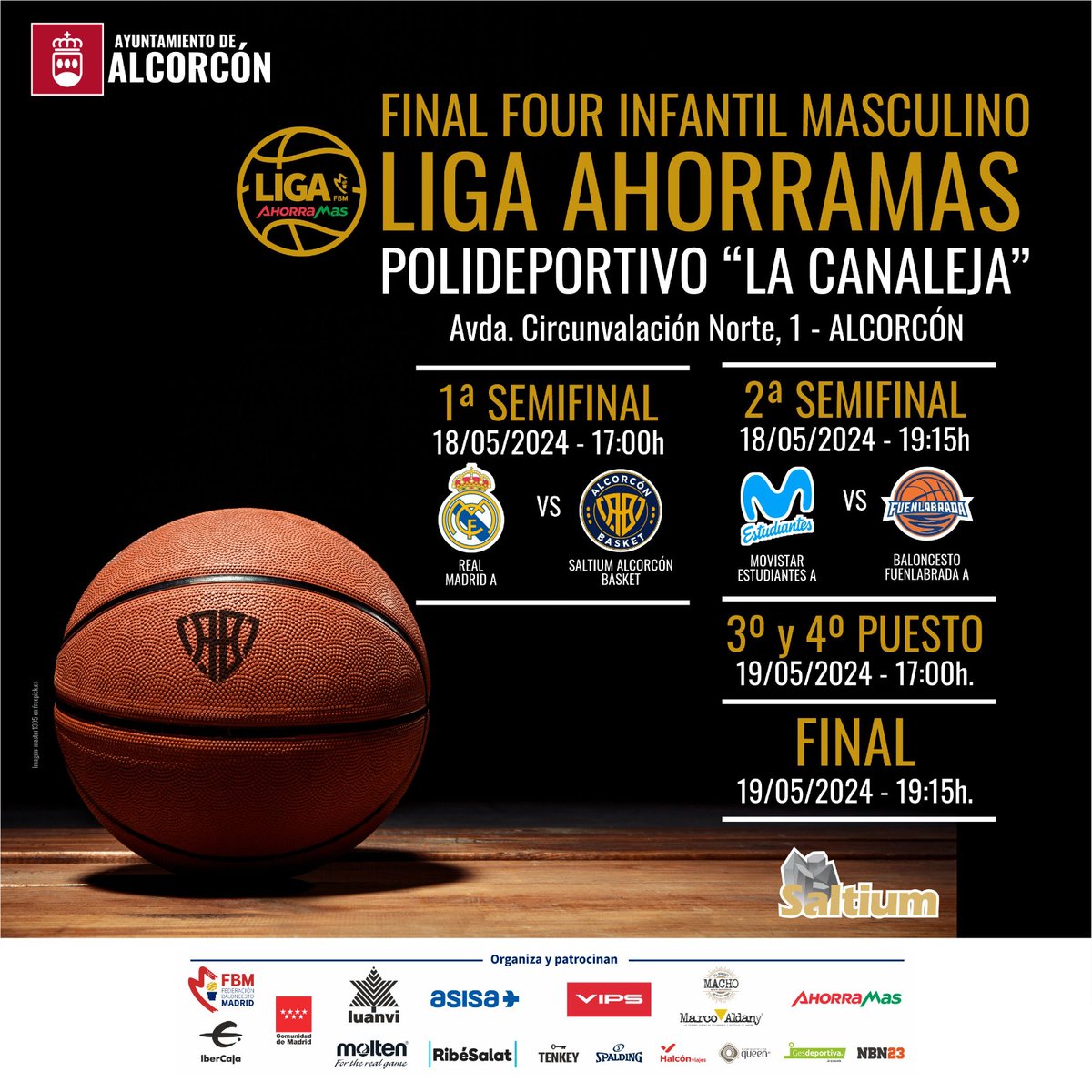 💣📢 La FINAL FOUR Infantil Masculino se juega en casa por segundo año consecutivo‼️🔥

En ella habrá en juego el título de campeón de liga y 3 puestos para el campeonato de España de clubes.

⏳Os esperamos a todos en La Canaleja el fin de semana para volver a hacer historia⏳