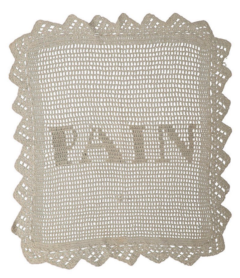 colettebrn's tweet photo. Crocheted breadbasket liner from Manitoba, early 20th century https://t.co/W2k6sHeMVs