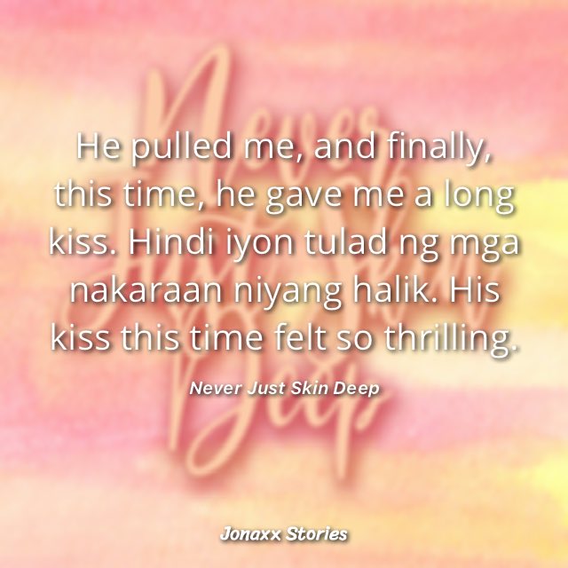 the kiss they shared after ryuji found out that enya had tattoed his name is beyond compare with their past kisses. it’s deeper and more intimate. it’s a kiss of longing and worship.a mark of a rare love that they haven’t known until they know more of each other.
#JonaxxNJSDKab40