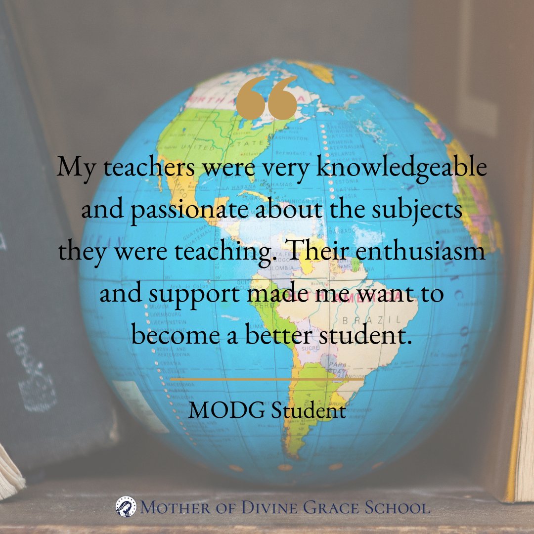 What a lovely student testimony!

'My teachers were very knowledgeable and passionate about the subjects they were teaching. Their enthusiasm and support made me want to become a better student. '

#classicaleducation #homeschooling #catholiceducation #catholichomeschooling