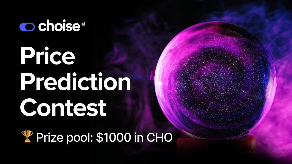 CHO has been showing great results last time, and we couldn’t be more happy for that. So in order to spread our joy with the community, we decided to run a new Price Prediction Contest! 💰🔮

⏳Contest Duration
24 hours only! Starting NOW!

🖍️ Your Mission
Predict the $CHO price