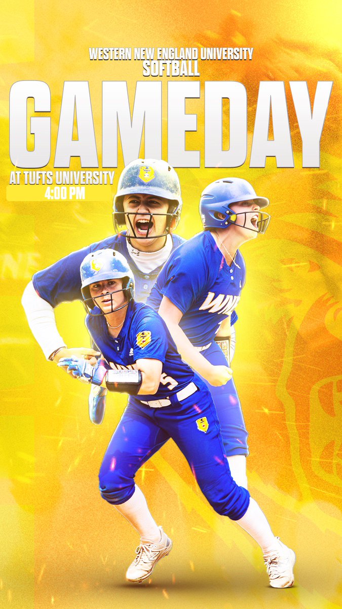 🥎 CCC Champs Back At It 🥎 #GAMEDAY @WNESoftball @ Tufts University - 4:00 PM ➡️ Start time changed from 12:00 PM to 4:00 PM ➡️ Stay tuned for additional updates as necessary Watch 📺 & Follow 📊 - wnegoldenbears.com/calendar #PaintItGold 🥎