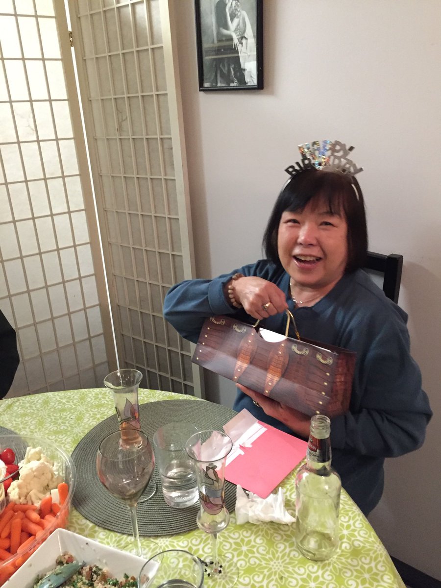 So full of joy, happiness and energy my Mama on her birthday 8 years ago. I surprised her with a small gathering of friends for dinner after we returned from a trip to Tofino. I admire her so much! Today she will be transferred to LTC. #strokesurvivor
