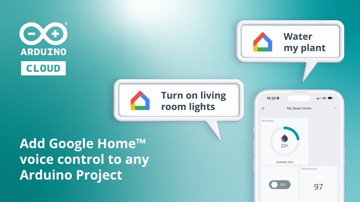 Arduino Cloud now supports Google Home! 

Find out how easy it is to interact with devices simply through your Google Home Assistant. Step-by-step instructions on our blog: blog.arduino.cc/2024/05/16/hey…
