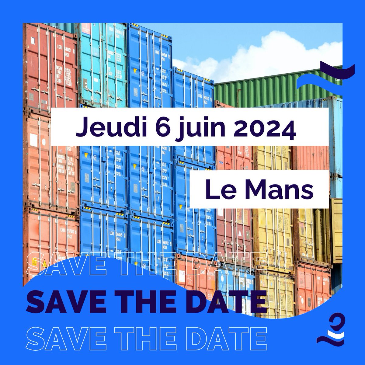 📅[Save the date] ​➡️Le 6 juin 2024 de 10h à 14h à la @cci72 Pour votre business à l’international, découvrez des solutions maritimes sur-mesure proposées par le #PortNantes St-Nazaire. Témoignages, table ronde, échanges... 👉Toutes les infos ici : bit.ly/3ymxxOP