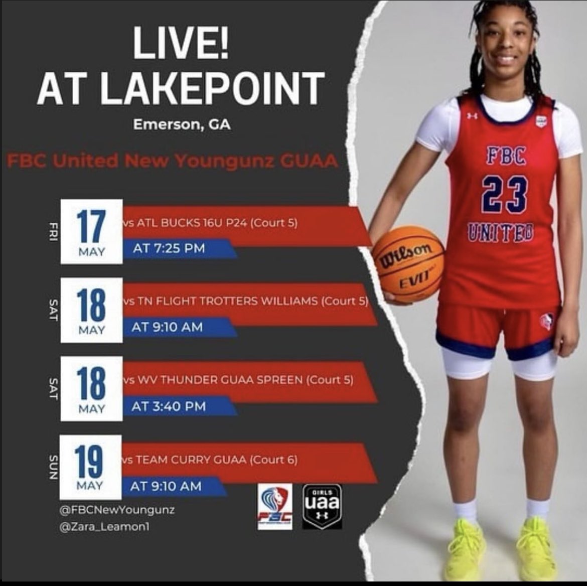 2026 CG @Zara_Leamon1 will be in the house at Live at Lakepoint! - great length, high motor, & down D, crafty scoring from all 3️⃣ Ivls.