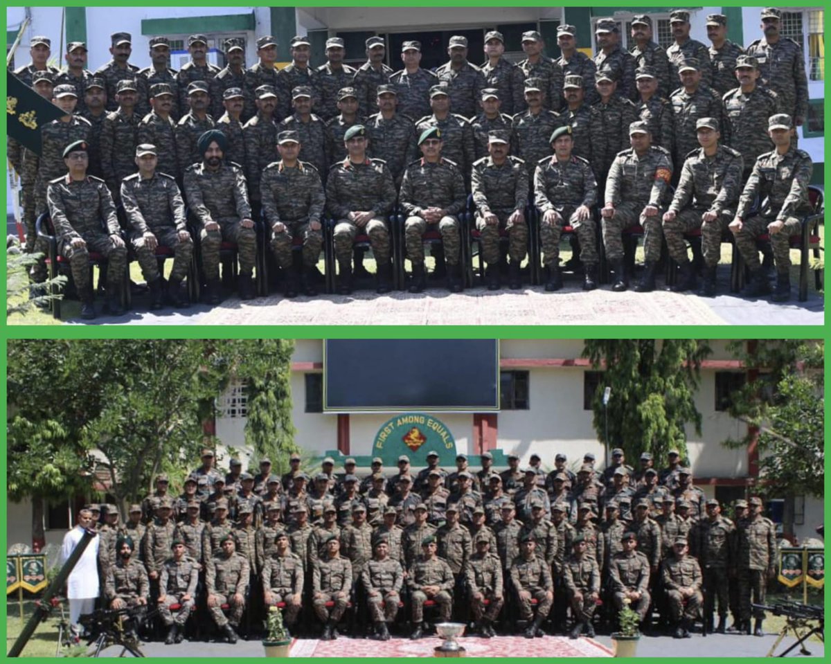 #IndianArmy #StrongAndCapable Lt Gen RC Tiwari, #ArmyCdrEC visited NAGA & KUMAON Regiment units in Western Theatre. As the Colonel of the Regiment, he carried out a comprehensive review of operational preparedness and complimented units for their readiness to meet contemporary