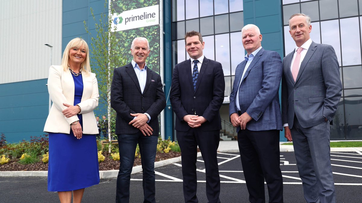 Logistics company @PrimelineGroup has announced 400 jobs across a range of disciplines, with the opening of a €50 million distribution hub in Ashbourne, Co Meath. Learn more @RTE: rebrand.ly/Primeline-